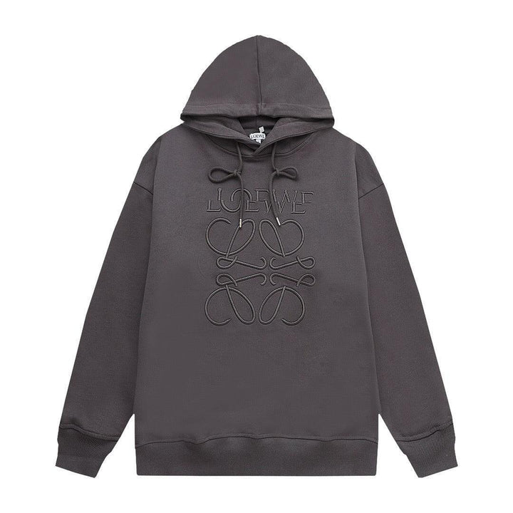 Loewe Relaxed fit hoodie in cotton Dark Grey
