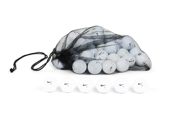 Clean Green Golf Balls Recycled &amp; Used Golf Balls for Men for Nike Golf Balls 4 Dozen Golf Balls Mix - Good Condition Graded Ball - includes GolfBalls and Mesh Carrying Bag (48)