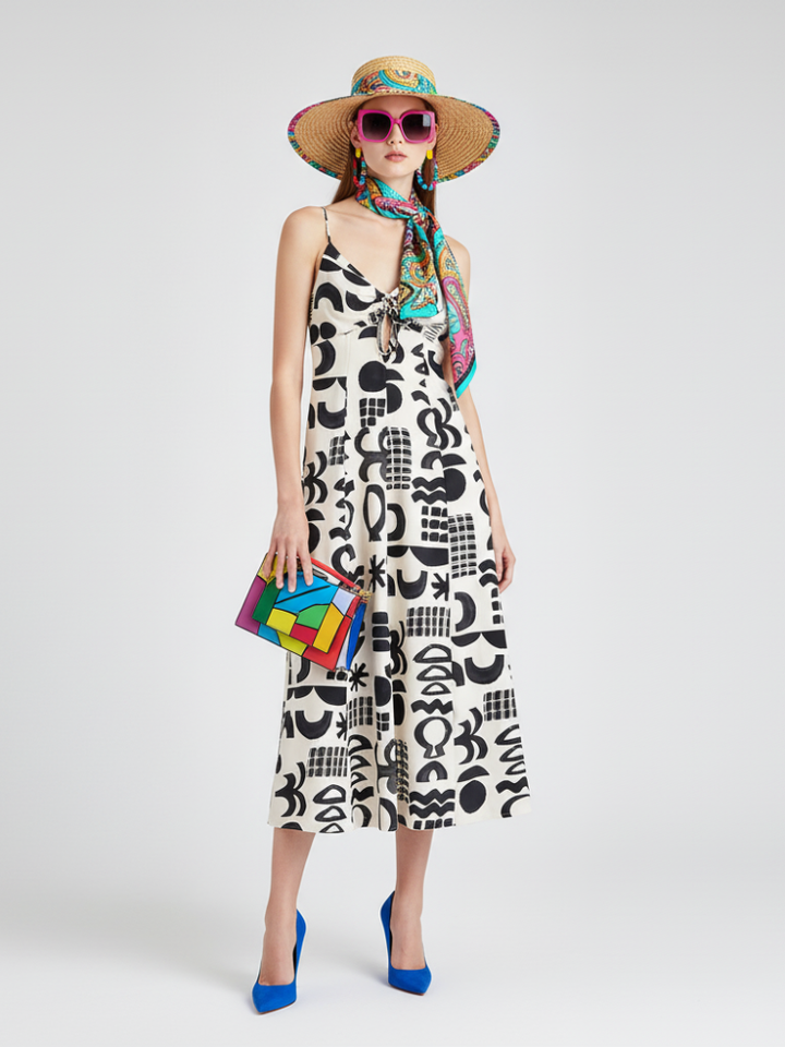 BYMANYC ® New York A - Line Floral Dress, Dumbo | Bymanyc New York Women