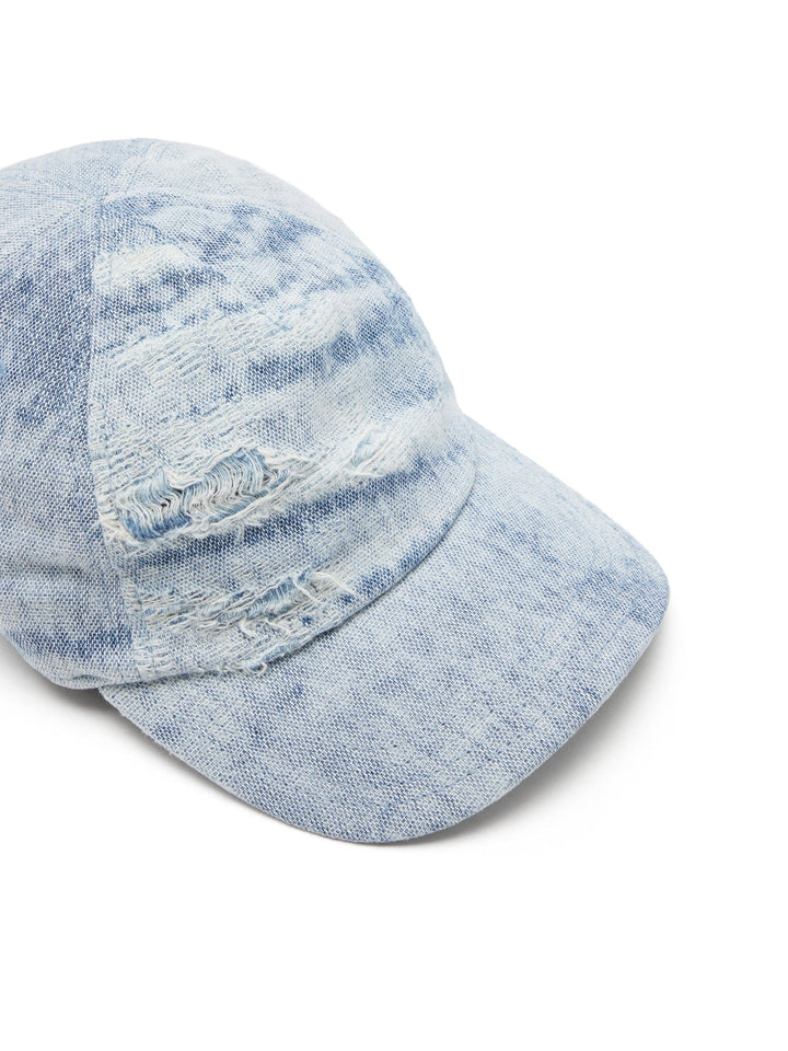 DIESEL Distressed Baseball Cap with Adjustable Back Closure