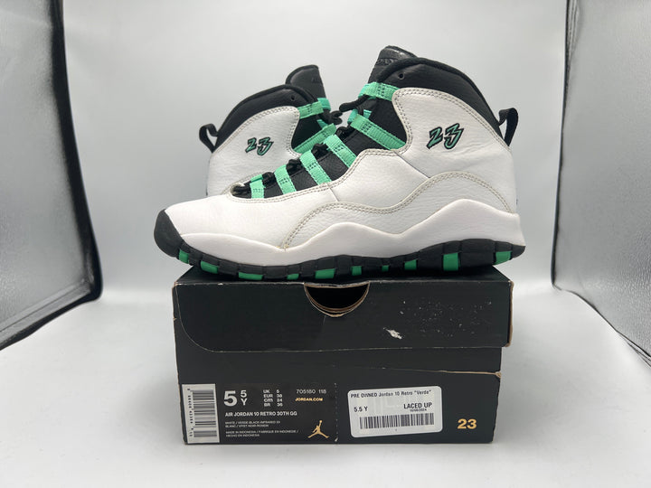 PRE OWNED Jordan 10 Retro "Verde" (GS)