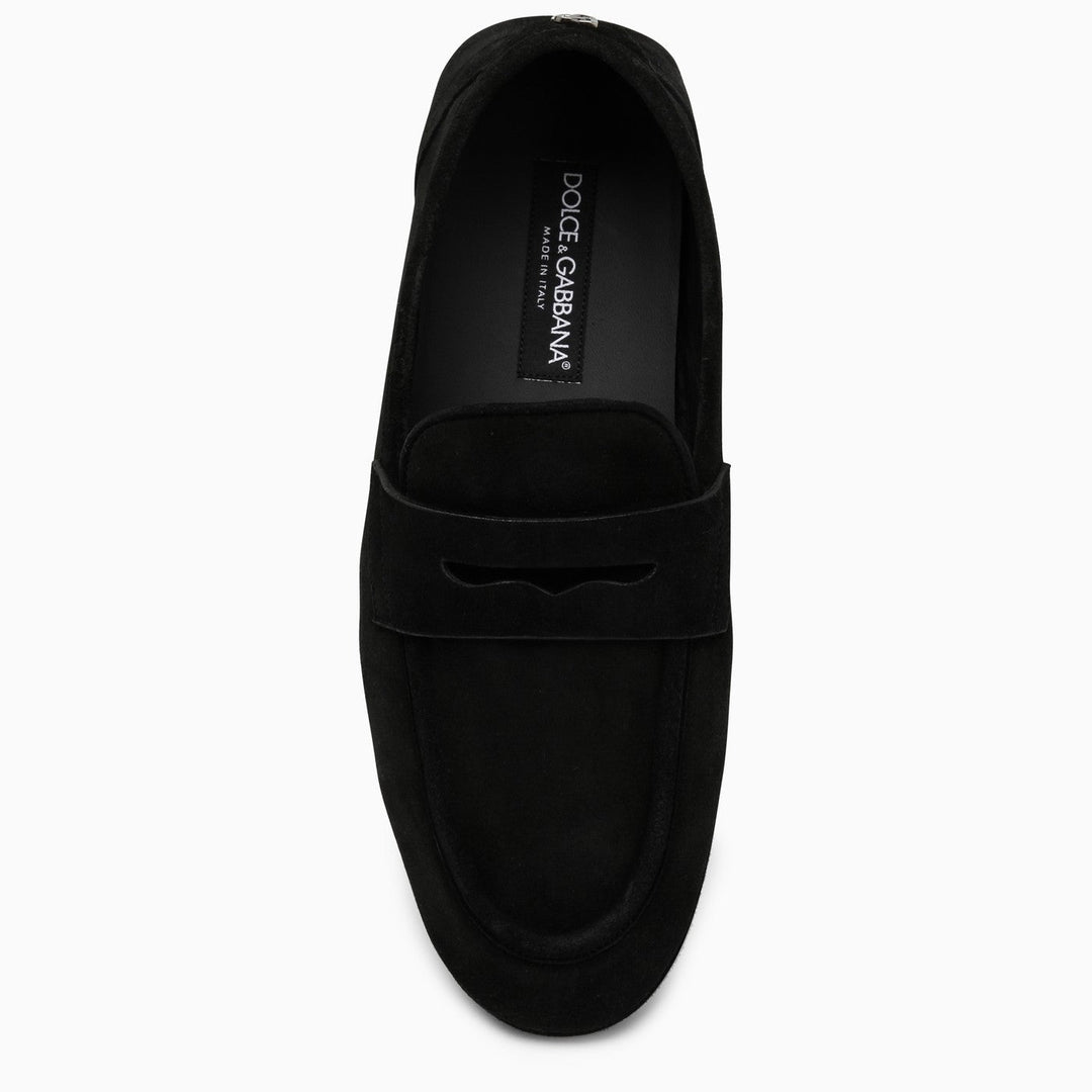 Dolce&amp;Gabbana Black Suede Loafer