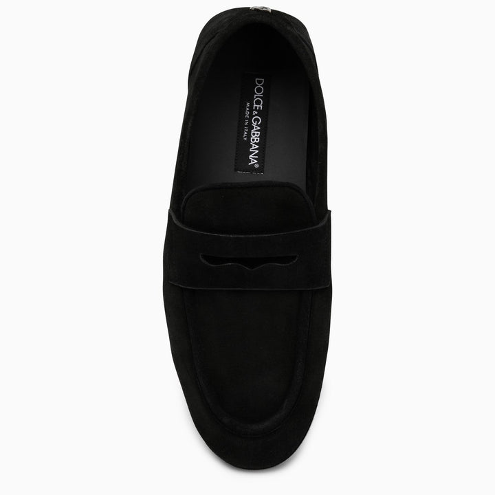 Dolce&amp;Gabbana Black Suede Loafer