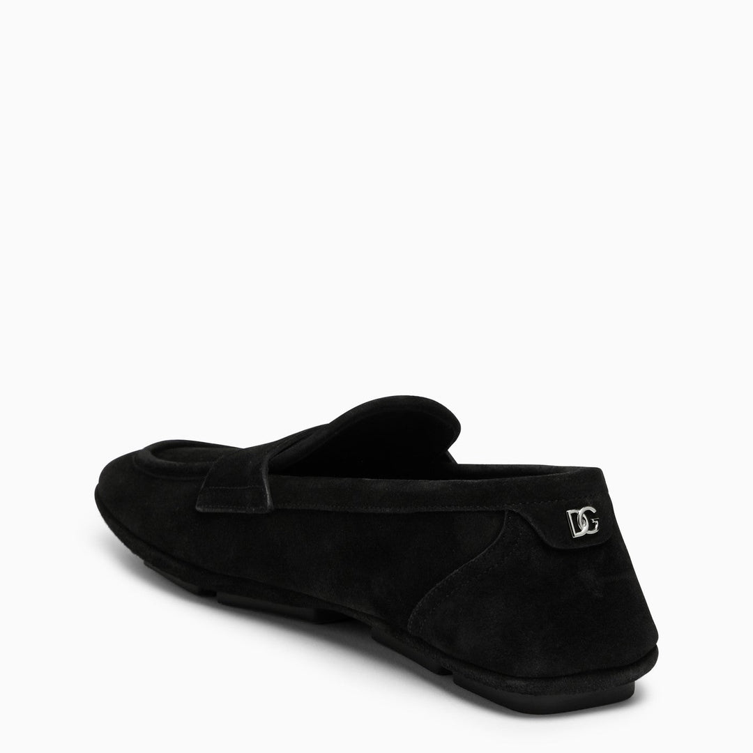 Dolce&amp;Gabbana Black Suede Loafer