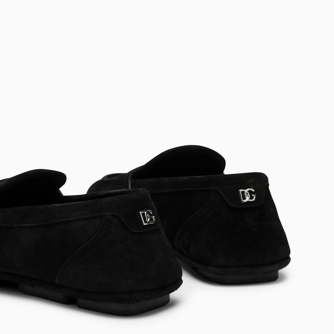 Dolce&amp;Gabbana Black Suede Loafer