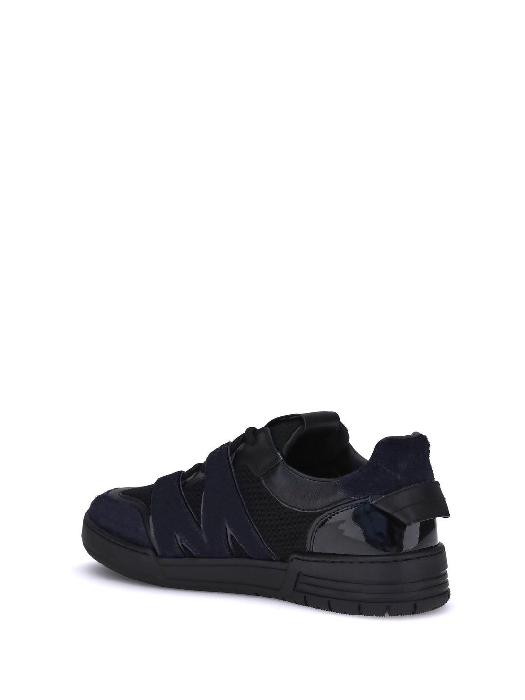 Moschino Women Leather And Mesh Sneakers