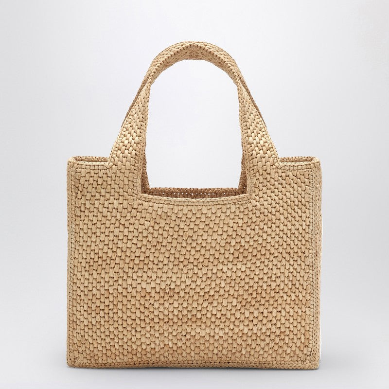 Loewe Loewe Font Tote Small Raffia Bag Women