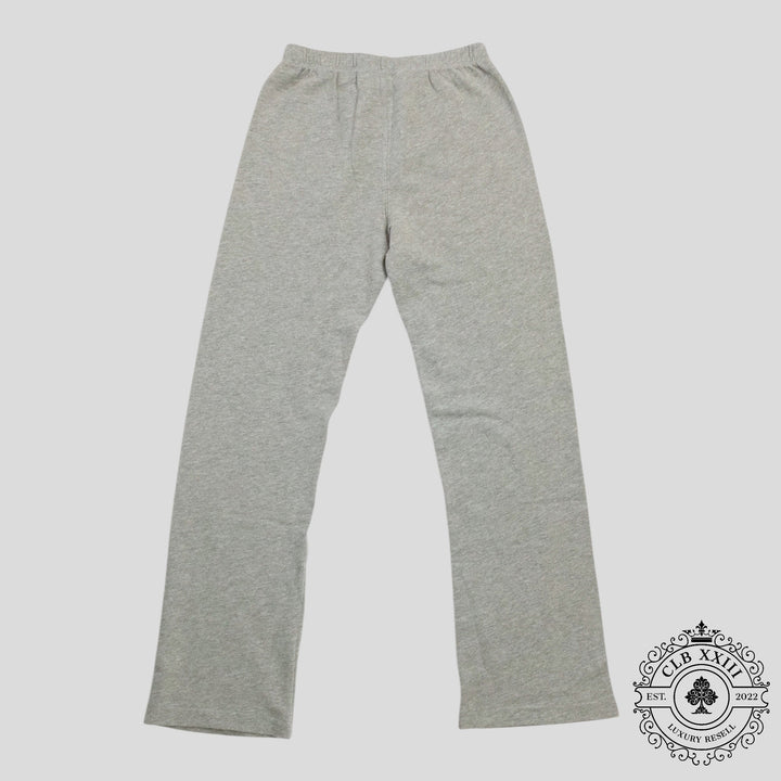 Chrome Hearts Women's Triple Cross CH Flocked Sweatpants in Grey