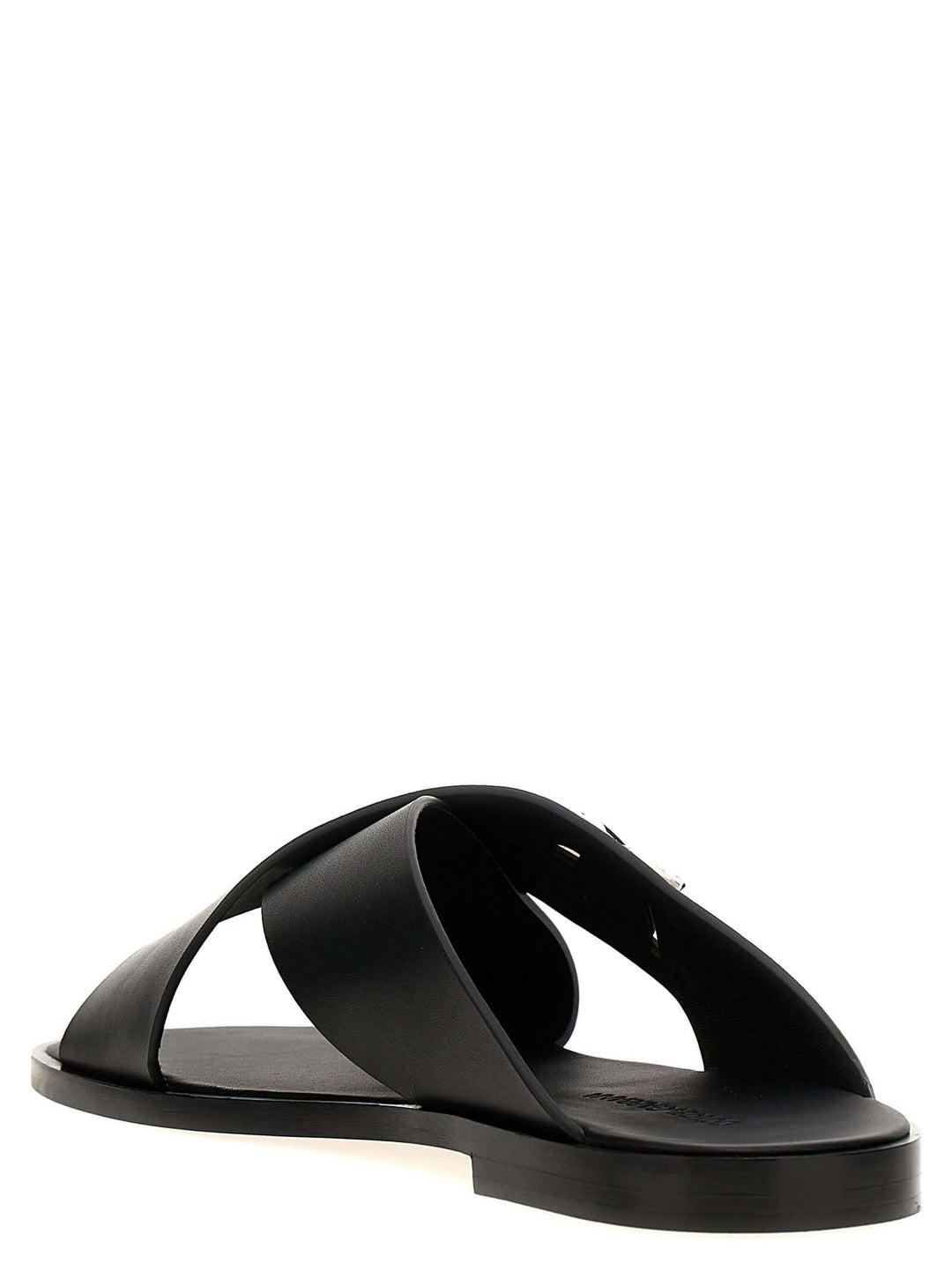 Dolce & Gabbana Men Logo Leather Sandals