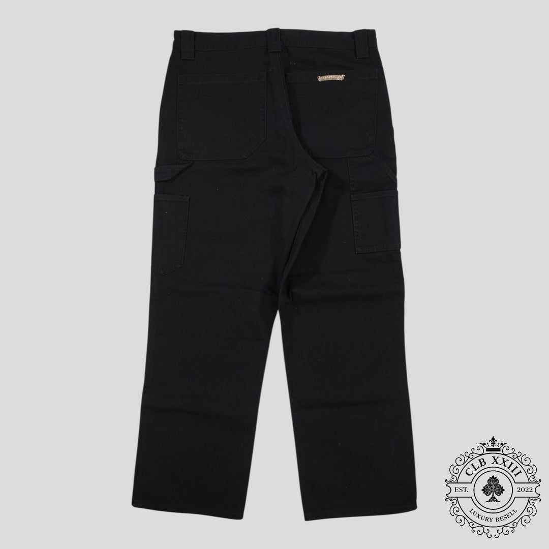 Chrome Hearts Double Knee Carpenter Pants in Black