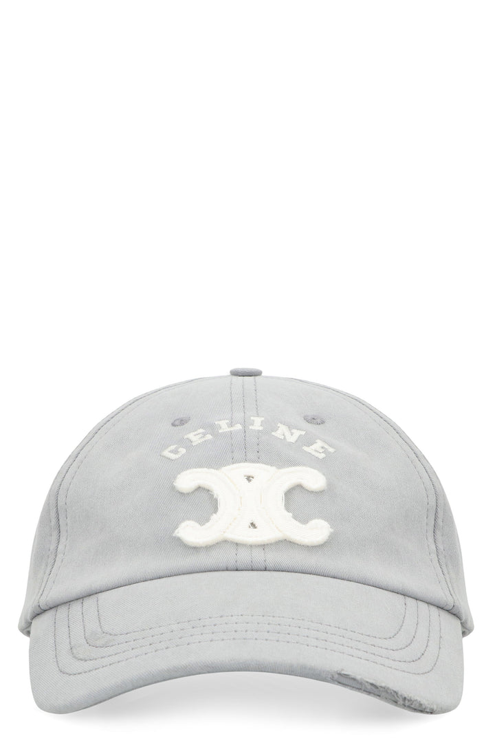 CELINE Triomphe Lightweight Cotton Gabardine Cap