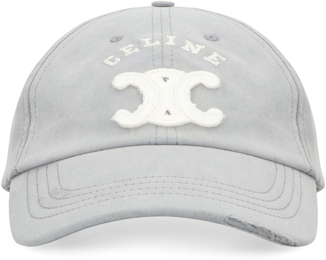 CELINE Triomphe Lightweight Cotton Gabardine Cap