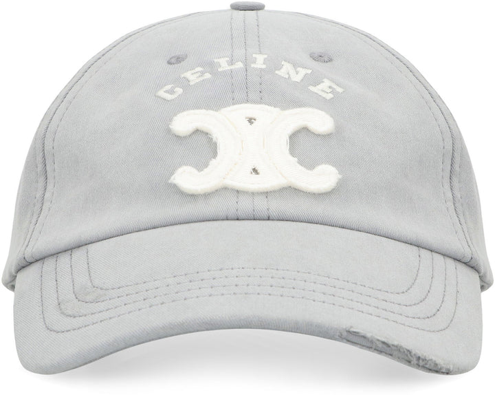 CELINE Triomphe Lightweight Cotton Gabardine Cap