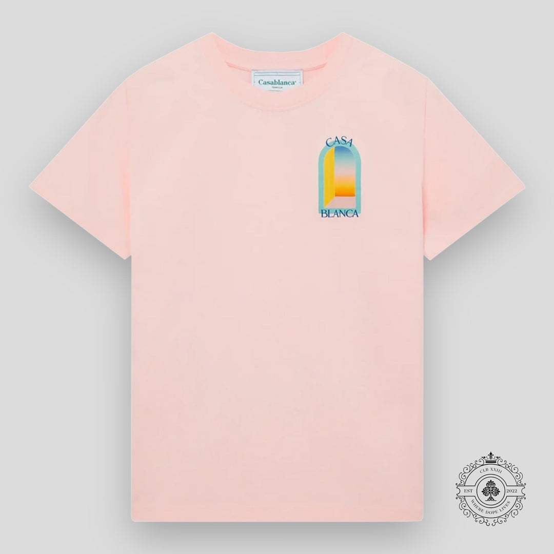 Casablanca L'Arc Colore Tee in Pink