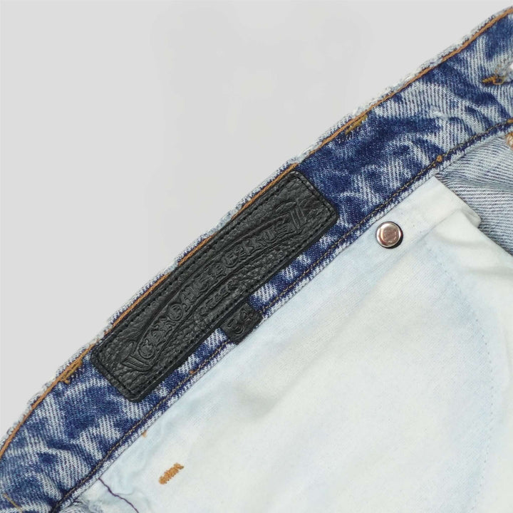 Chrome Hearts Cross Patch Stencil Jeans
