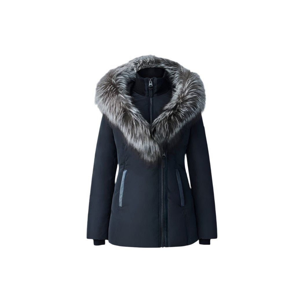 ADALI-X ADALI Down coat with silver fox fur Signature Mackage Collar