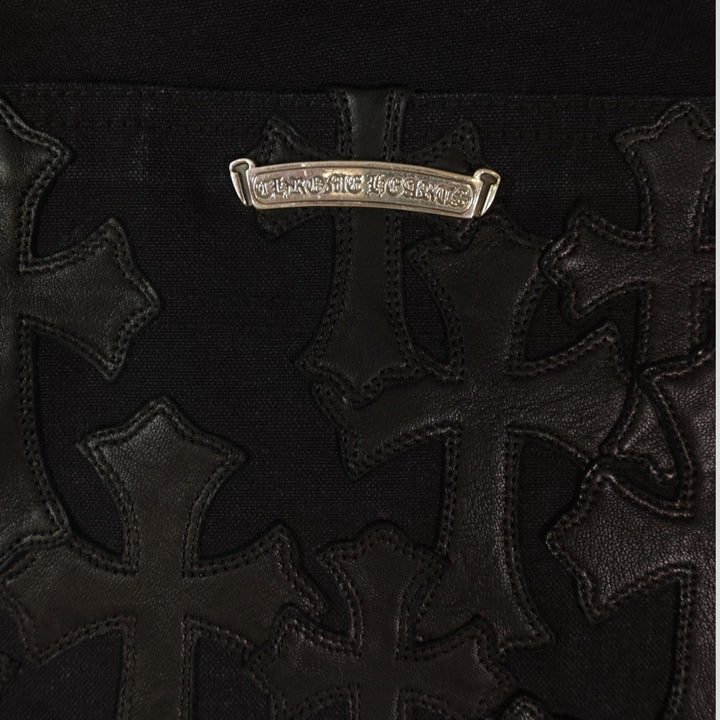 Chrome Hearts Cross Patch Carpenter Shorts in Black