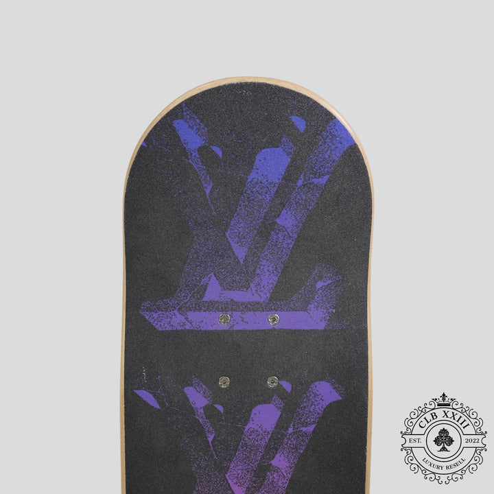 Louis Vuitton Pink & Blue Illusion Monogram Skateboard