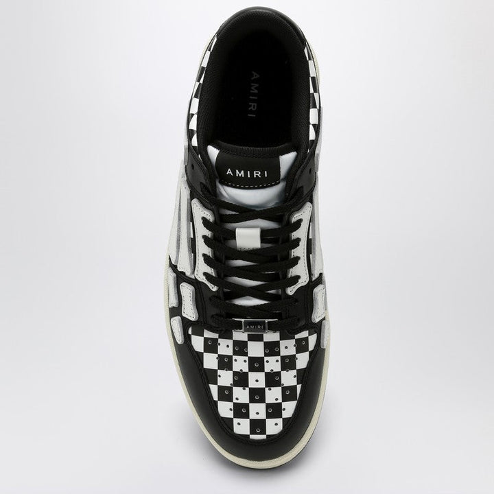 Amiri Skel Top Low Black/White Plaid Sneaker Men
