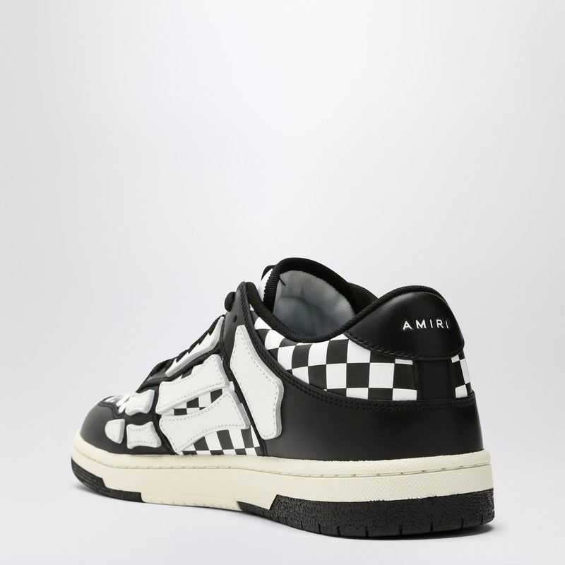 Amiri Skel Top Low Black/White Plaid Sneaker Men