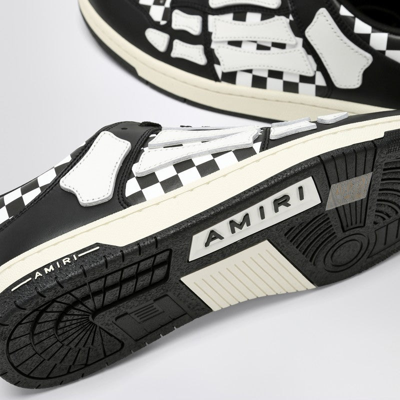 Amiri Skel Top Low Black/White Plaid Sneaker Men