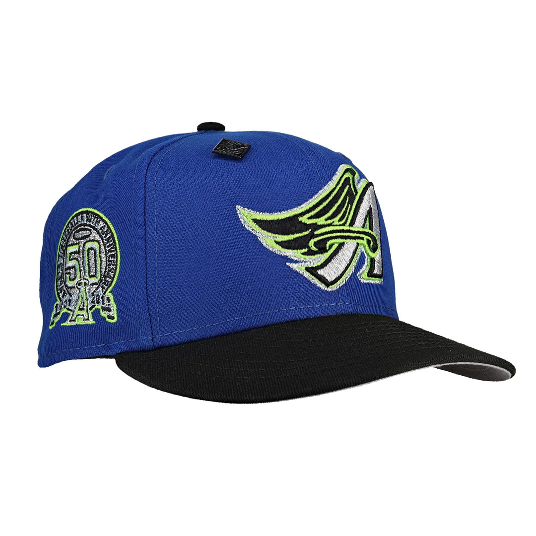 Anaheim Angels 50th Season Metallic Lime 59Fifty Fitted Hat