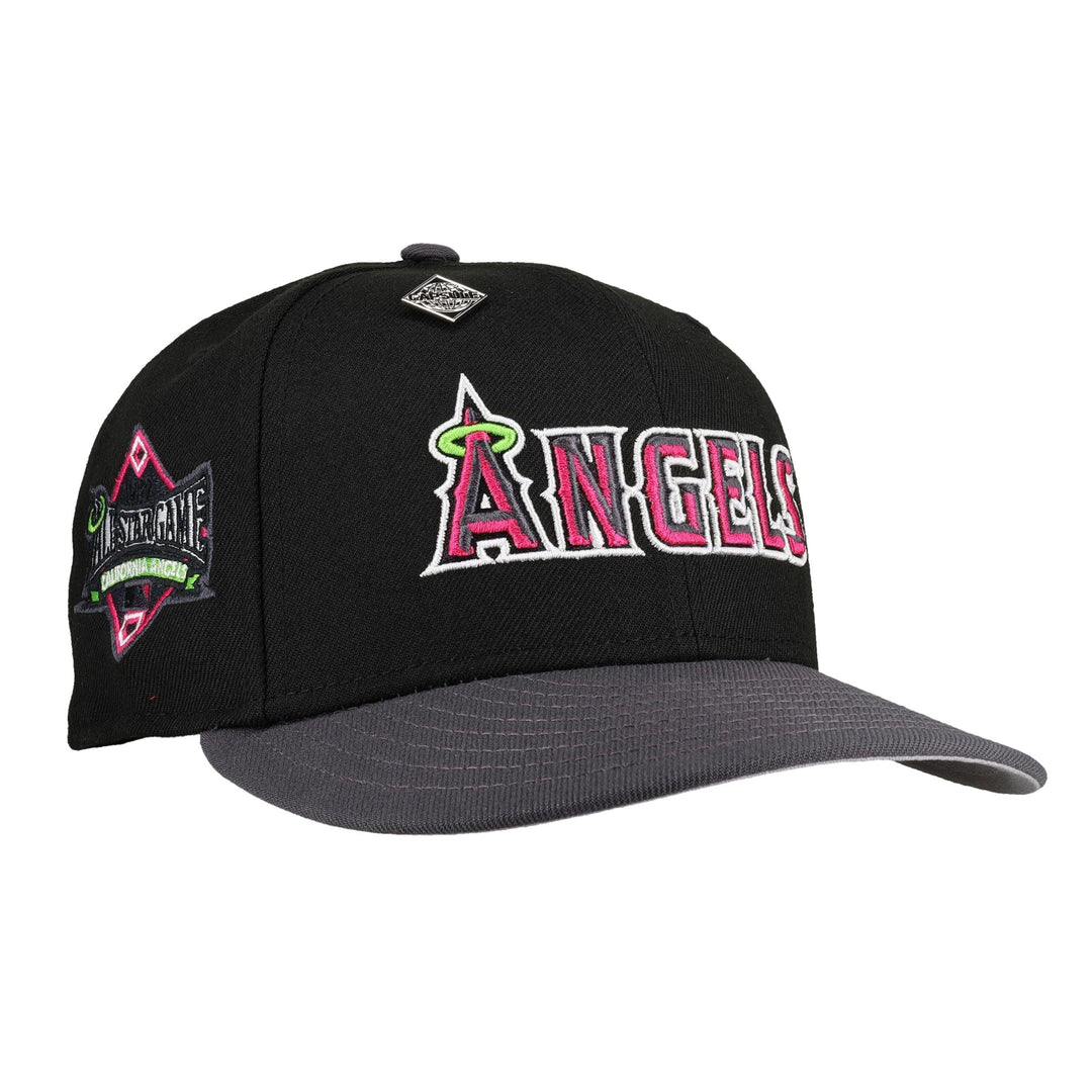 Anaheim Angels 1989 All Star Game Script Graphite/Black 59Fifty Fitted Hat