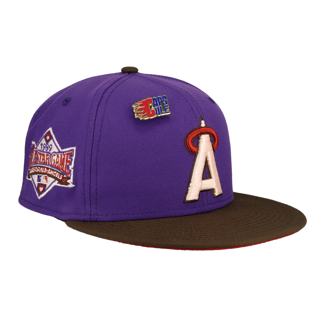 California Angels Nitro Purple 1989 All Star Game Fitted Hat