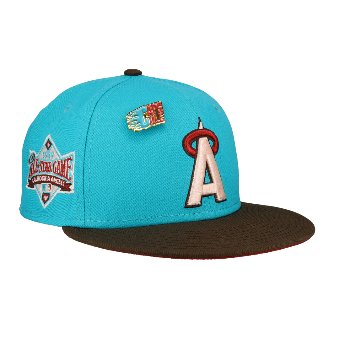 California Angels Nitro Teal 1989 All Star Game Fitted Hat
