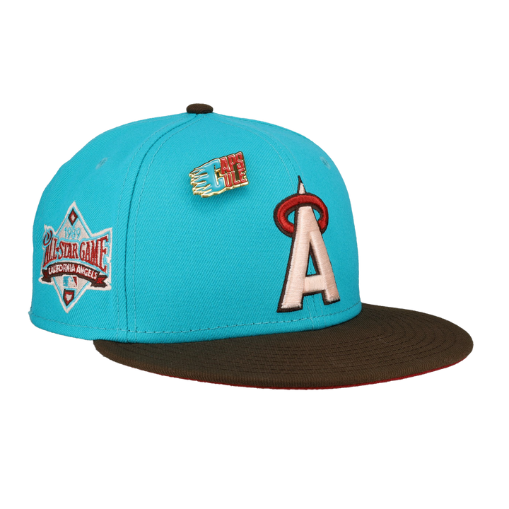 California Angels Nitro Teal 1989 All Star Game Fitted Hat