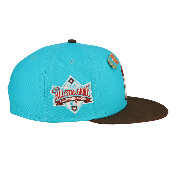California Angels Nitro Teal 1989 All Star Game Fitted Hat