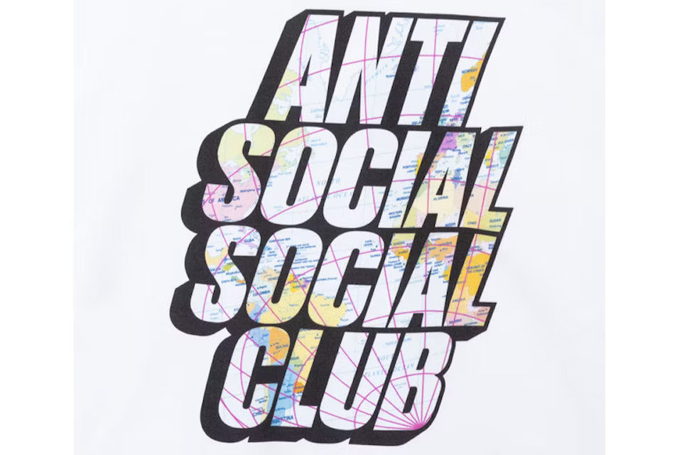 Anti Social Social Club Drop A Pin Hoodie White