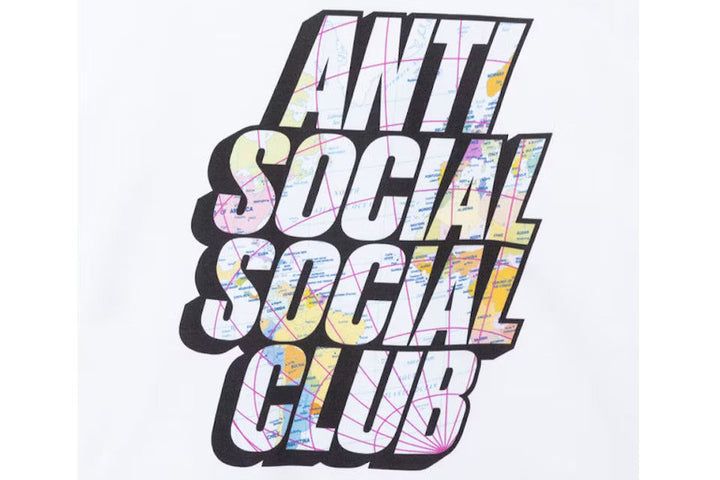 Anti Social Social Club Drop A Pin Hoodie White