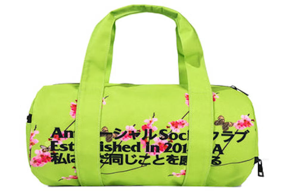 Anti Social Social Club Kkotch Side Duffel Bag Neon