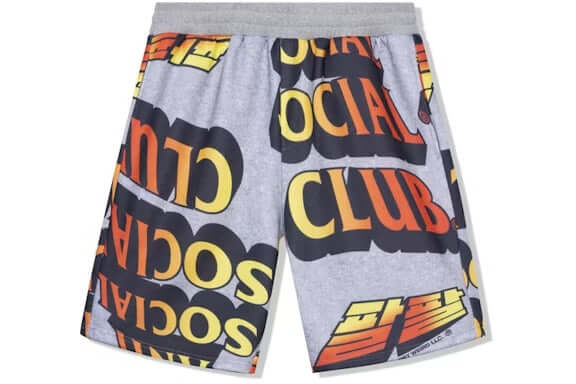 Anti Social Social Club Whisped Terry Fleece Shorts Grey
