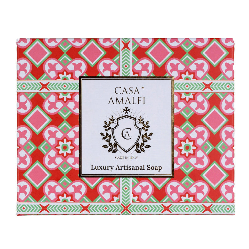 Casa Amalfi Scented Soap Bar with Ceramic Soap Dish Aperitivo in Amalfi