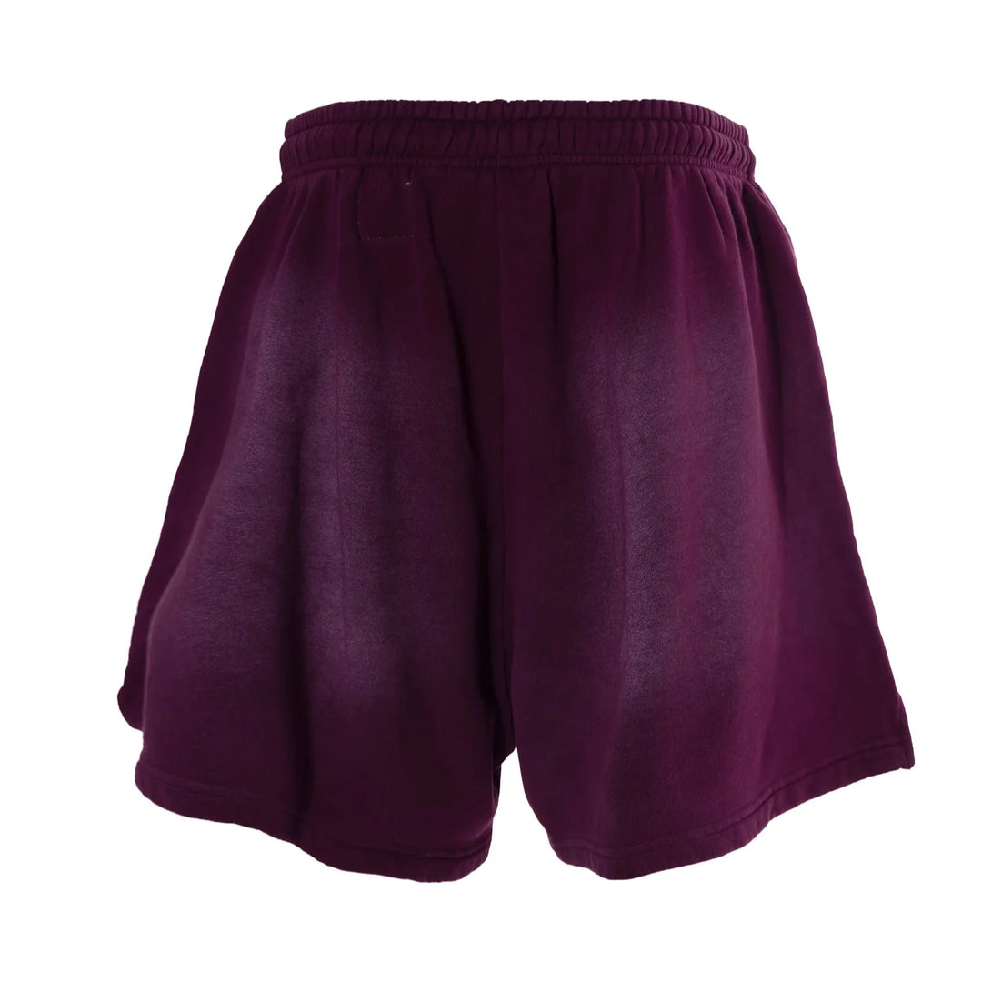 Hellstar Flame Shorts Purple Brown
