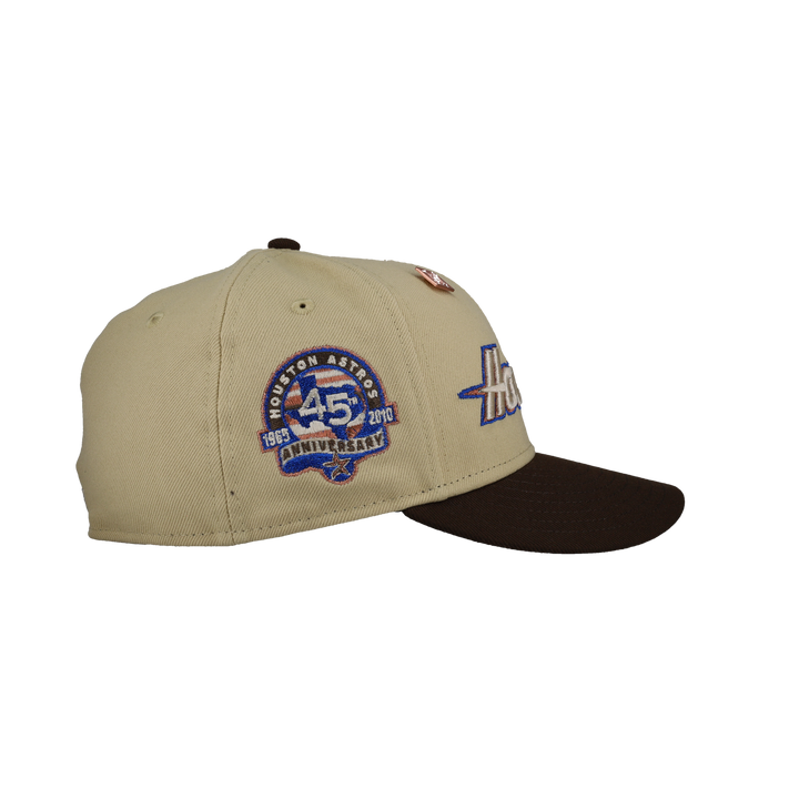 Houston Astros 45th Anniversary Vegas/Walnut Metallic 59Fifty Fitted Hat
