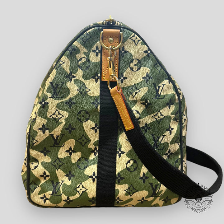 Louis Vuitton Takashi Murakami Camo Monogram Keepall 55