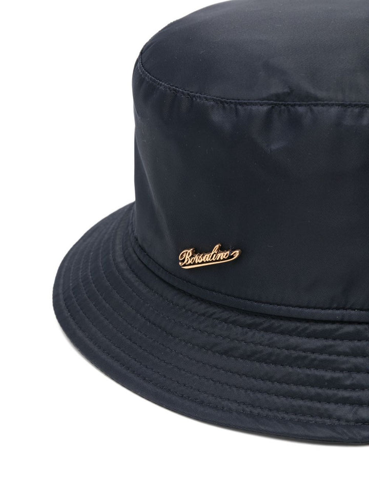 BORSALINO Rain Bucket Hat with Ribbed Detail