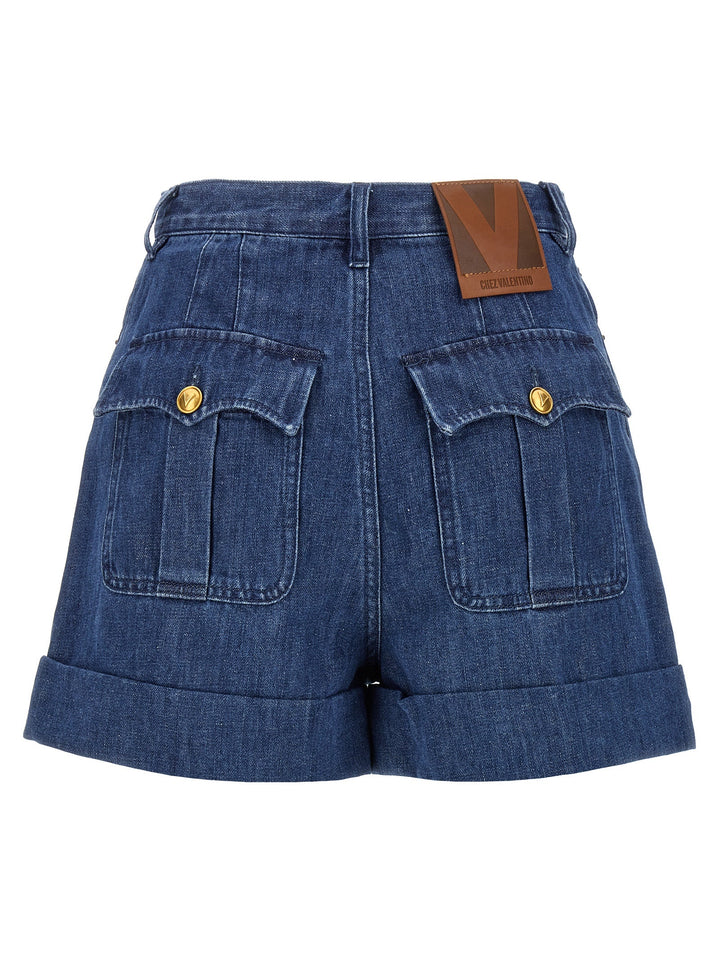 Valentino Garavani Women Valentino Garavani Denim Shorts