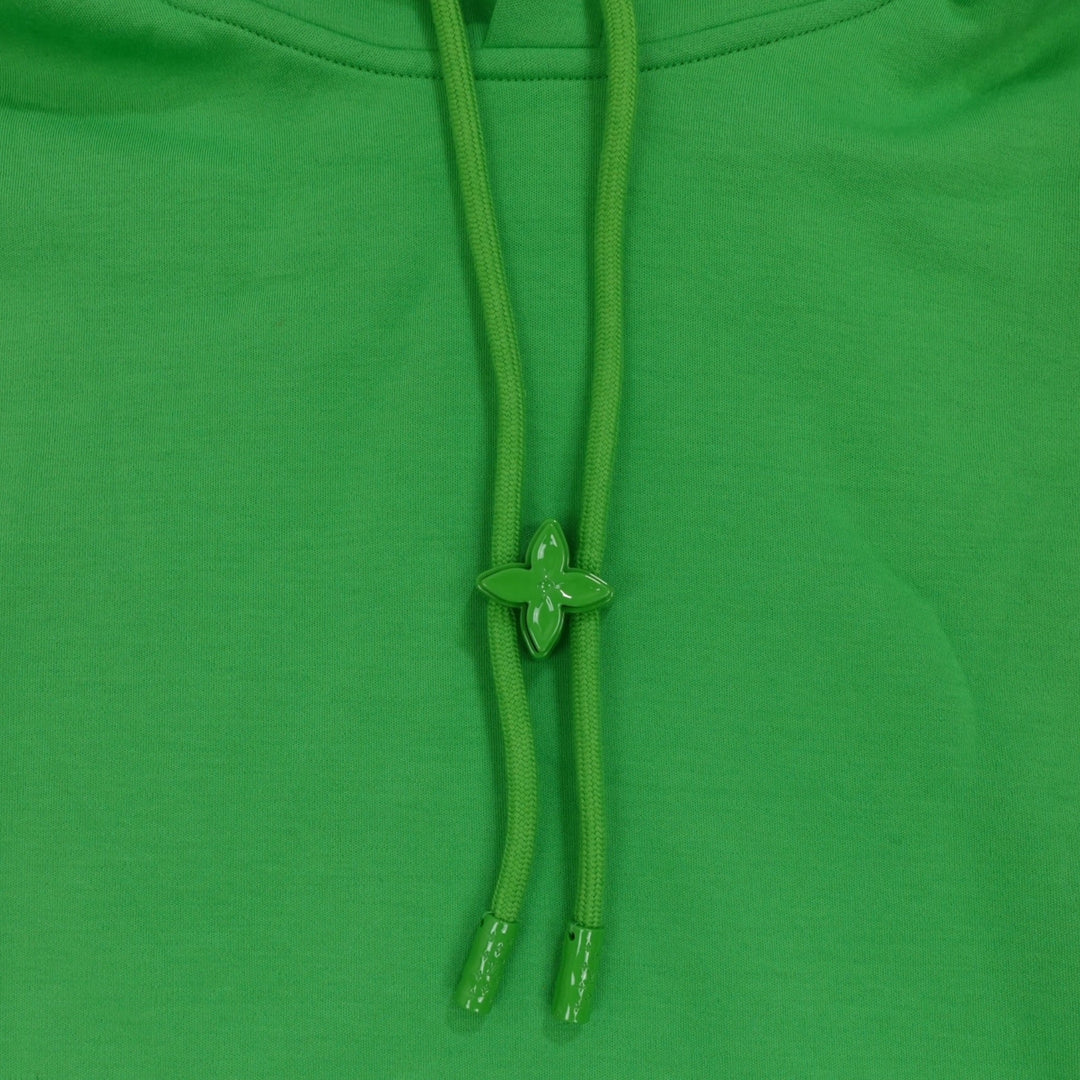 Louis Vuitton Monogram Flower Metal Stopper Hoodie in Green