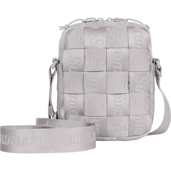 Supreme Woven Shoulder Bag Gray