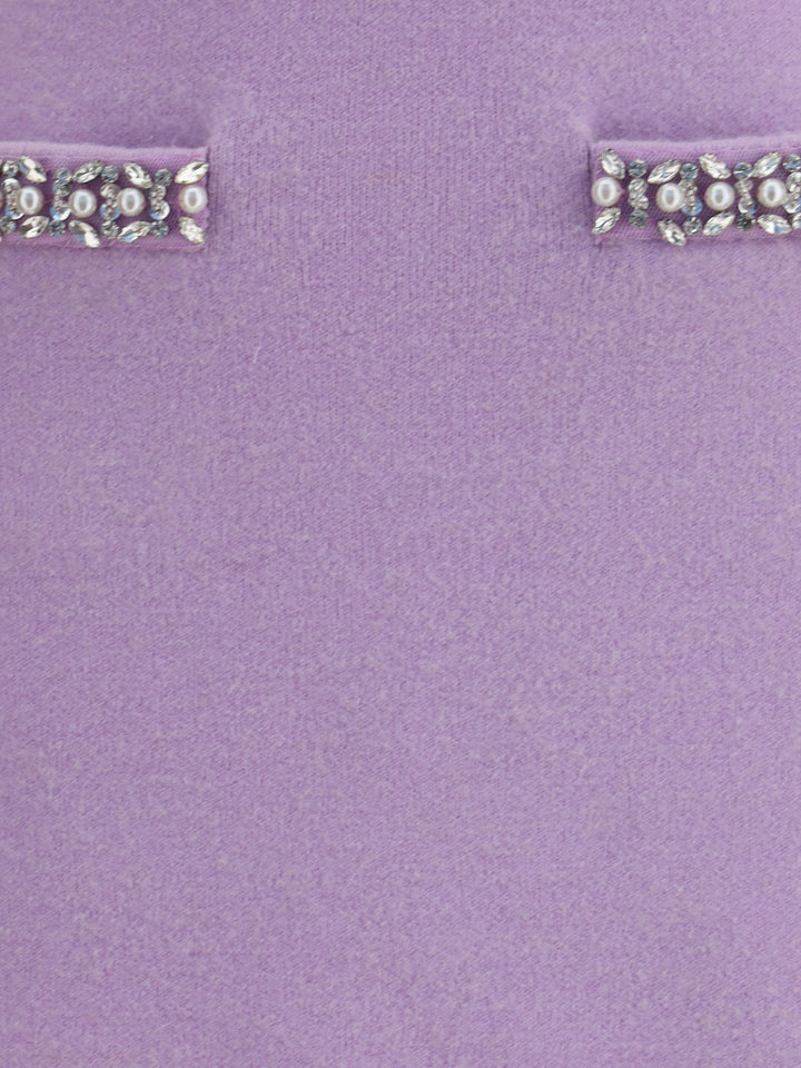 Self-Portrait Women Knit Miniskirt