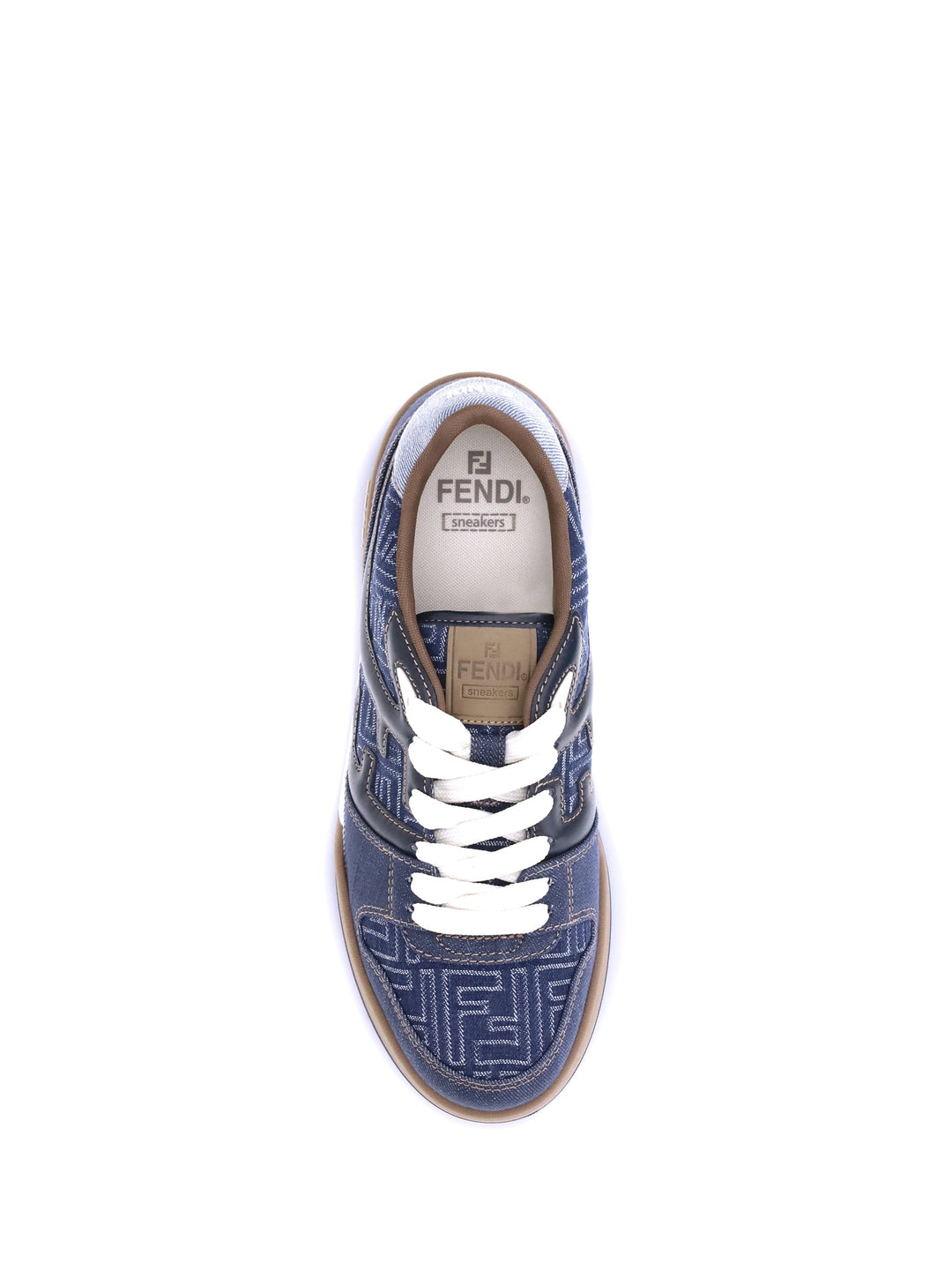Fendi Men Ff Denim Sneakers