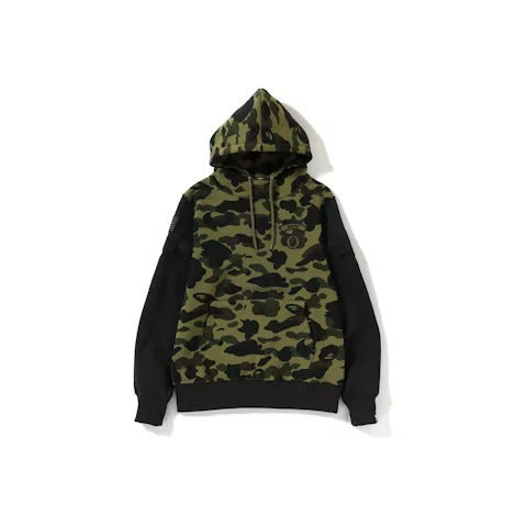 BAPE 1st Camo Sleeve Pocket Pullover Hoodie Green