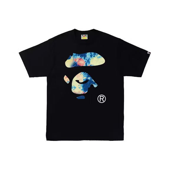 BAPE Tie Dye Ape Face Tee Black/Multi