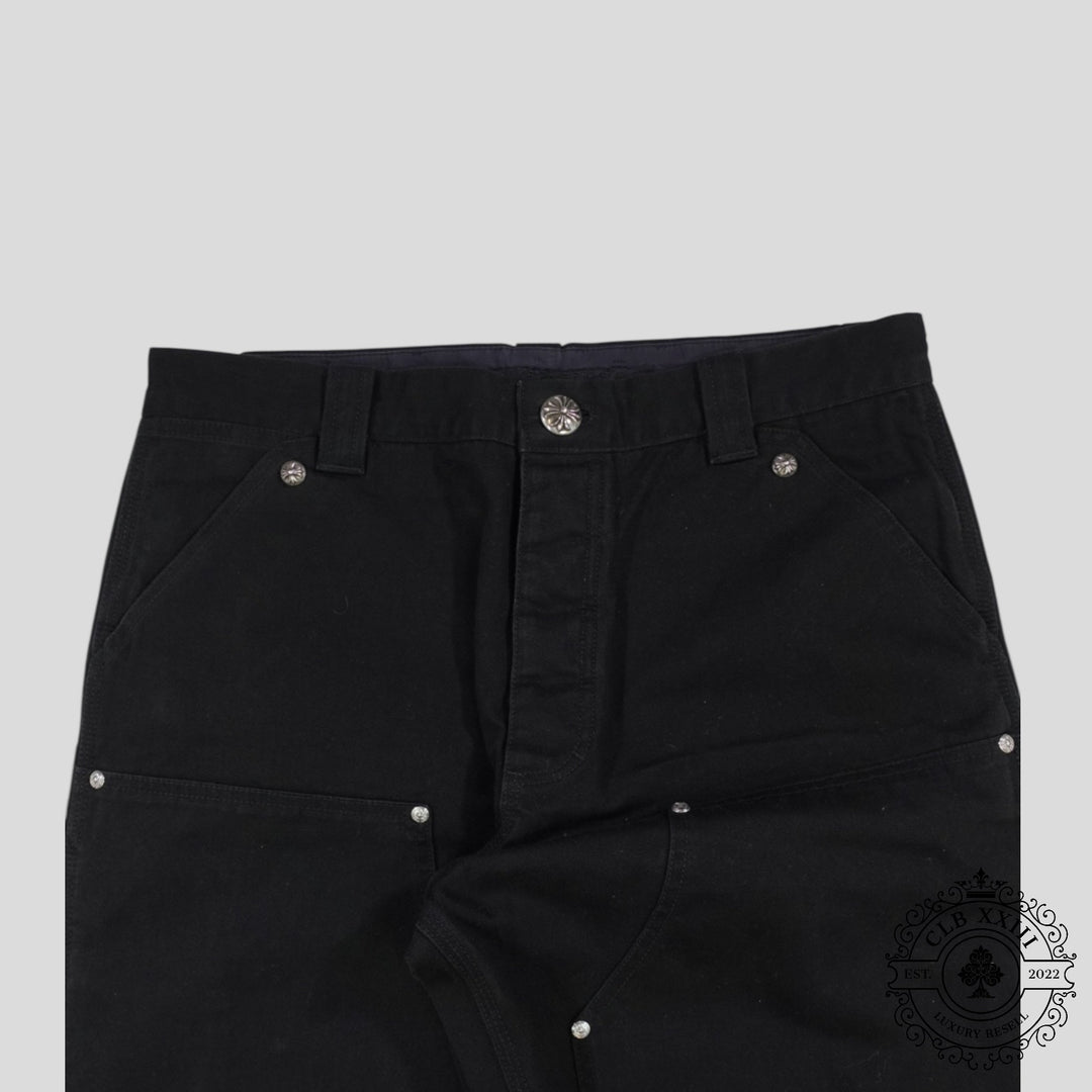 Chrome Hearts Double Knee Carpenter Pants in Black