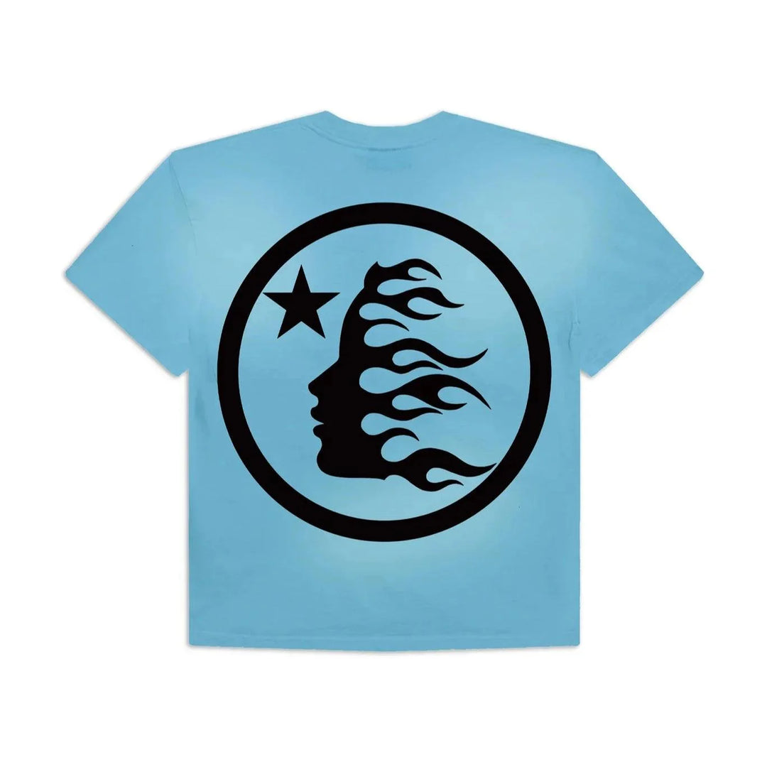 Hellstar Sports Core Logo Gel T-Shirt Light Blue