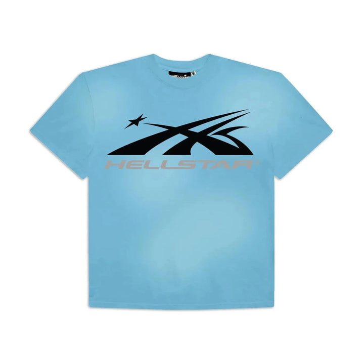 Hellstar Sports Core Logo Gel T-Shirt Light Blue